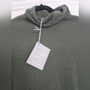 Hannah Rose Cashmere Harper Funnel Turtleneck Pullover